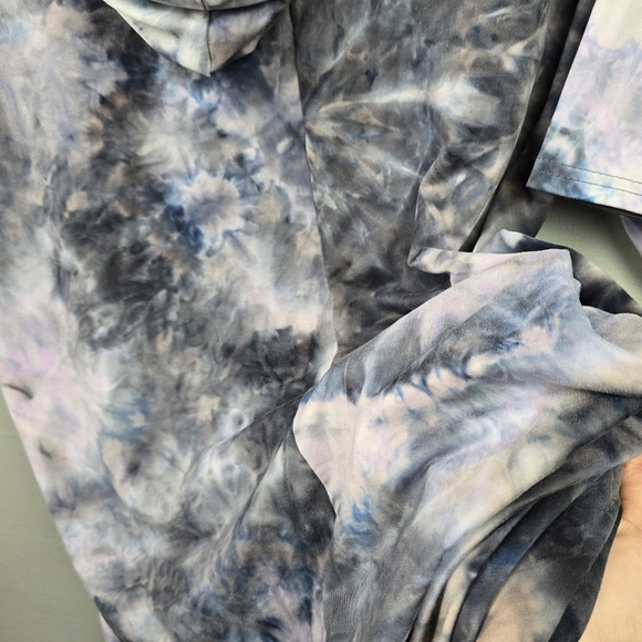 VIBE‎ Sportswear Soft Tie Dye Maxi Dress Hooded Multi-colored Womens Plus Sz 2X - Picture 10 of 16
